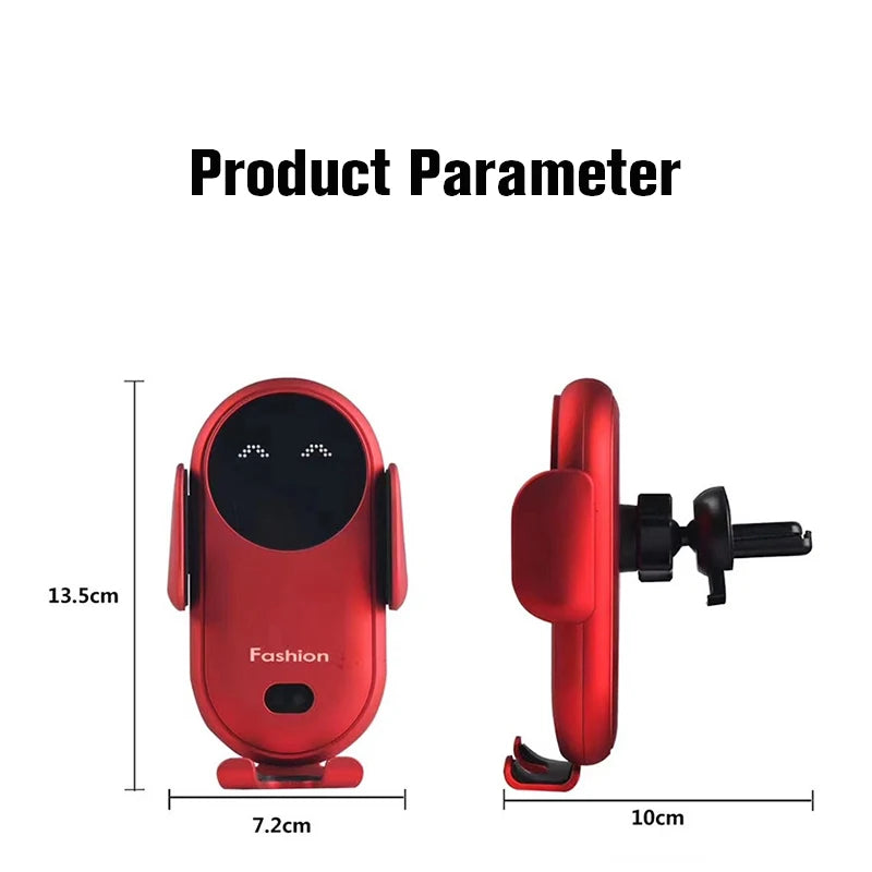 Fashion Smart Sensoor Car Wireless Charger Phone Stand Automatic Clamping Car Fast Charger Mobile Holder Mount In Car Air Outlet