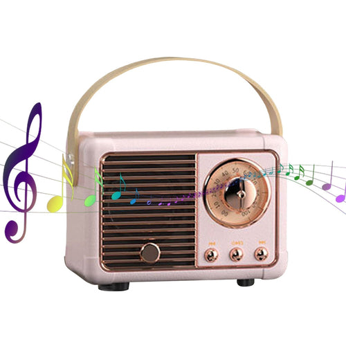 Retro Bluetooth Speaker with FM Radio