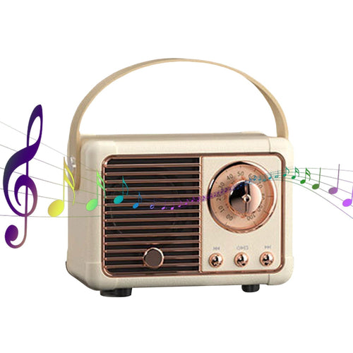 Retro Bluetooth Speaker with FM Radio