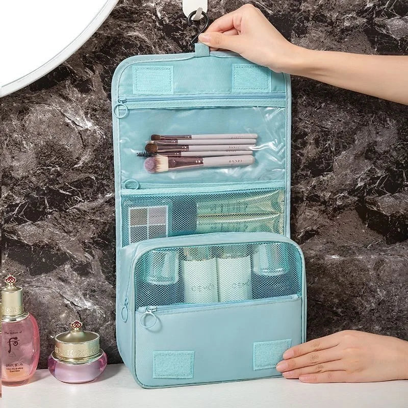Travel Makeup Bag High Capacity Toiletries Storage Pouch Travel Make Up Organizer Waterproof Beauty Bag Bathroom Wash Bag