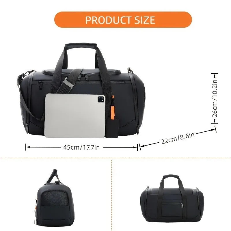 Large Capacity Travel Bag,Portable Overnight Duffel Bag,Sport Fitness Tote Bag,Perfect for Fitness, Sports And Adventures
