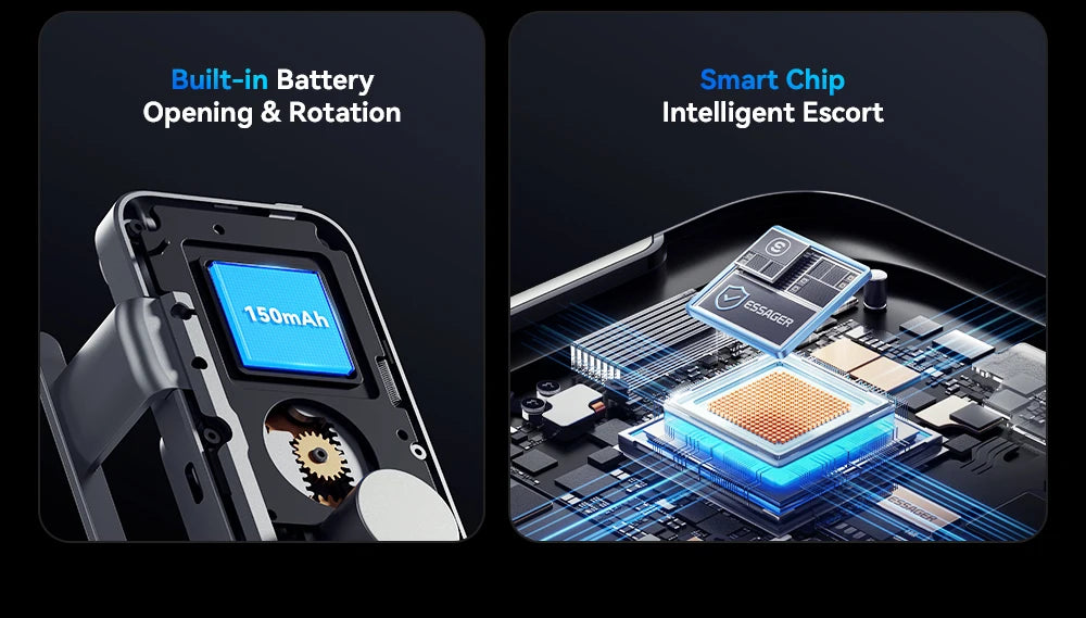 Essager 15W Car Wireless Charger Dual Coil One-Touch Rotatable Car Phone Holder For Samsung Galaxy Z Fold6 5 4 Flip 6 5 4 iPhone