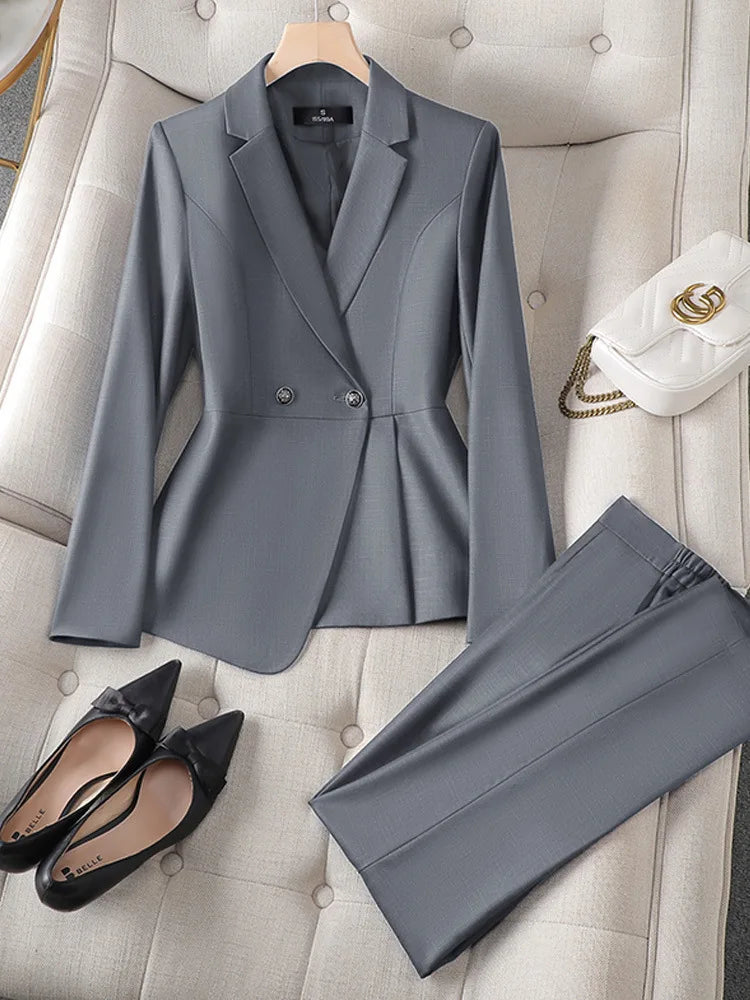 Plus Size Ladies Blazer Jacket Women Temperament Design OL Sense Niche Fashion Career Formal Dress Interview Workwear Suits