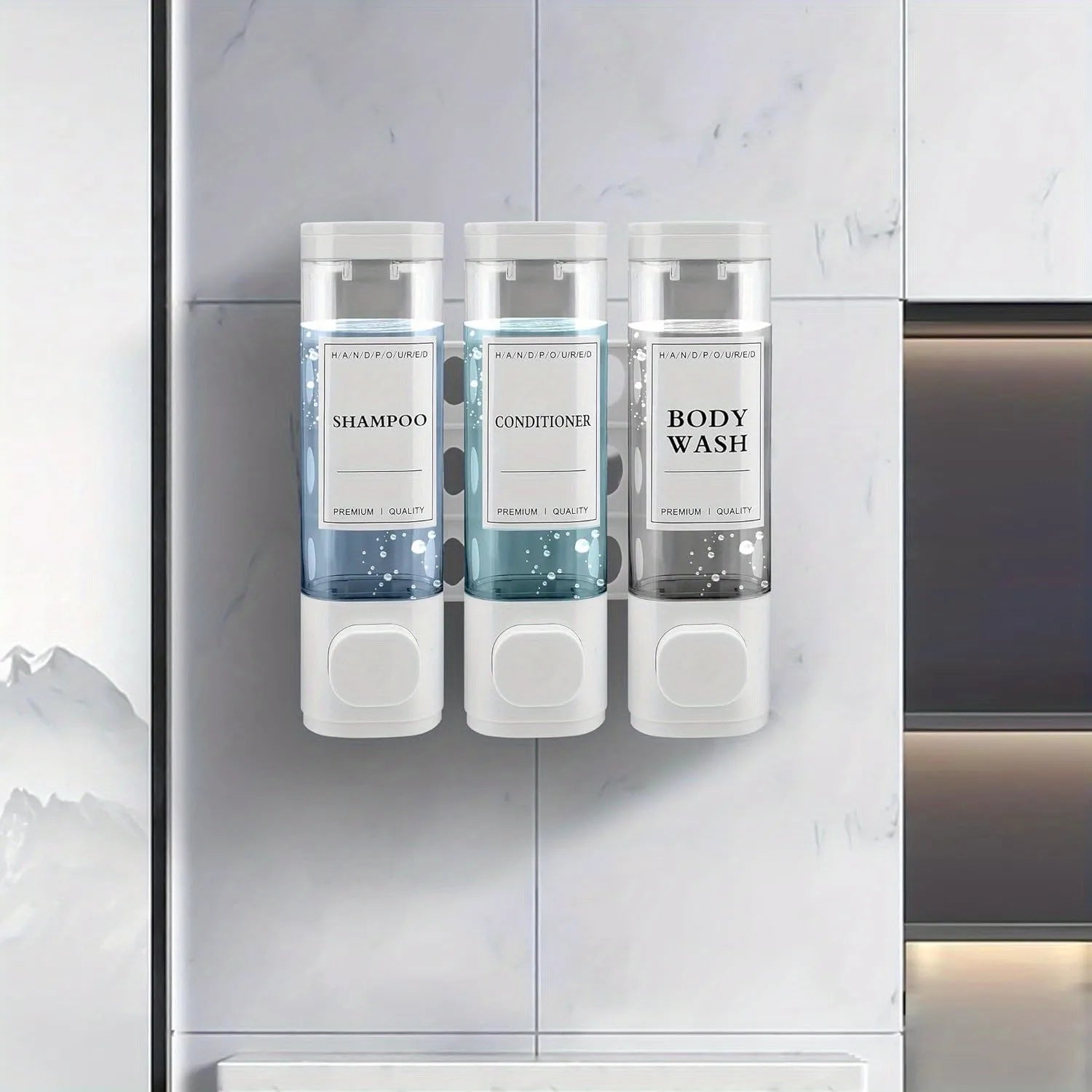 3-in-1 Wall-Mounted Shower Dispenser