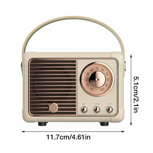 Retro Bluetooth Speaker with FM Radio