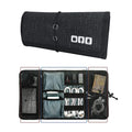 Travel Cable Storage Bag，Electronic Organizer Cord Pouch，Roll up Tech Carrying Case for USB Cables Charger Phone Accessories Bag