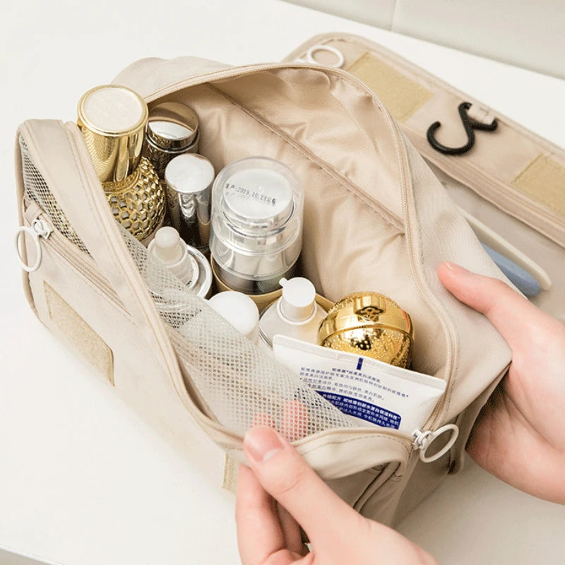 Travel Makeup Bag High Capacity Toiletries Storage Pouch Travel Make Up Organizer Waterproof Beauty Bag Bathroom Wash Bag
