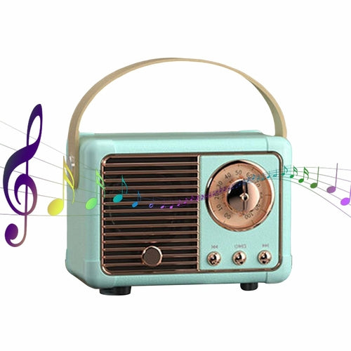 Retro Bluetooth Speaker with FM Radio