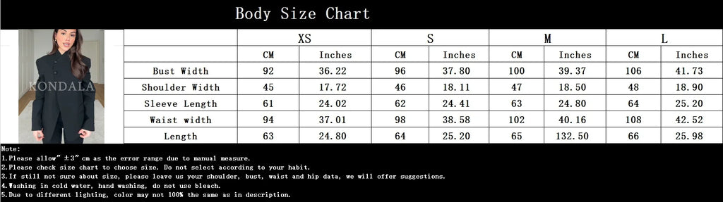 KONDALA Women Trendy Black Hacking Commute Blazer Turtleneck Blazer 2026 Spring Fall Office Lady Simple Party Holiday Blazer