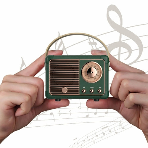 Retro Bluetooth Speaker with FM Radio