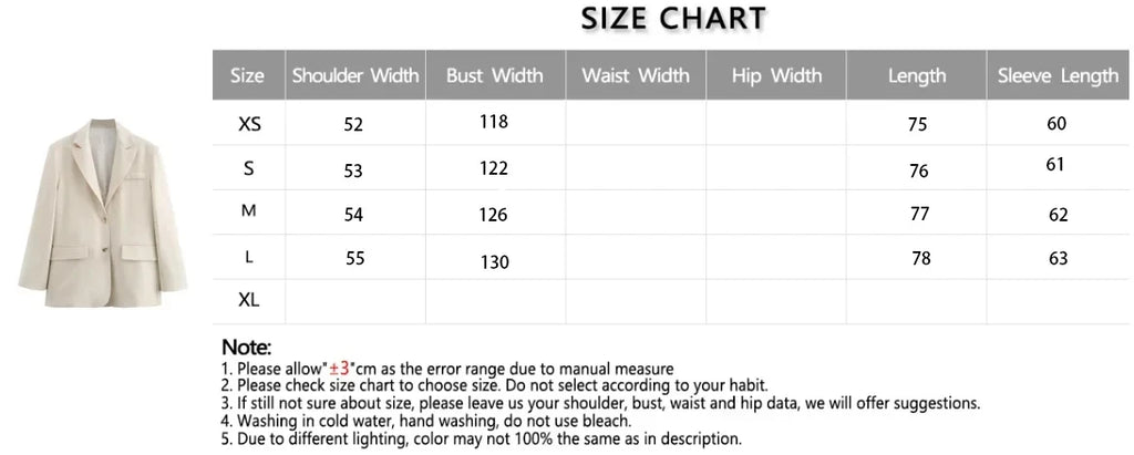 2025 Elegant Blazer Coat For Women Fashion Pockets Lapel Oversized Suit Jackets  New Autumn Office Lady Casual Loose Outerwear