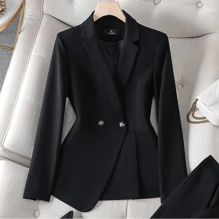 Plus Size Ladies Blazer Jacket Women Temperament Design OL Sense Niche Fashion Career Formal Dress Interview Workwear Suits