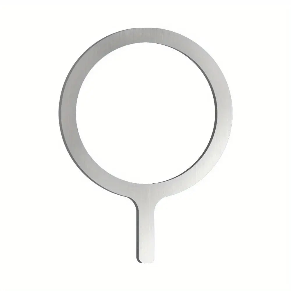 1/5Pcs Magnetic Magnet Metal Plate Ring Stainless Steel Universal Iron Sheet Sticker Wireless Charger Q Styling