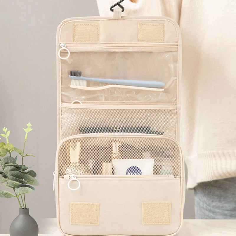 Travel Makeup Bag High Capacity Toiletries Storage Pouch Travel Make Up Organizer Waterproof Beauty Bag Bathroom Wash Bag