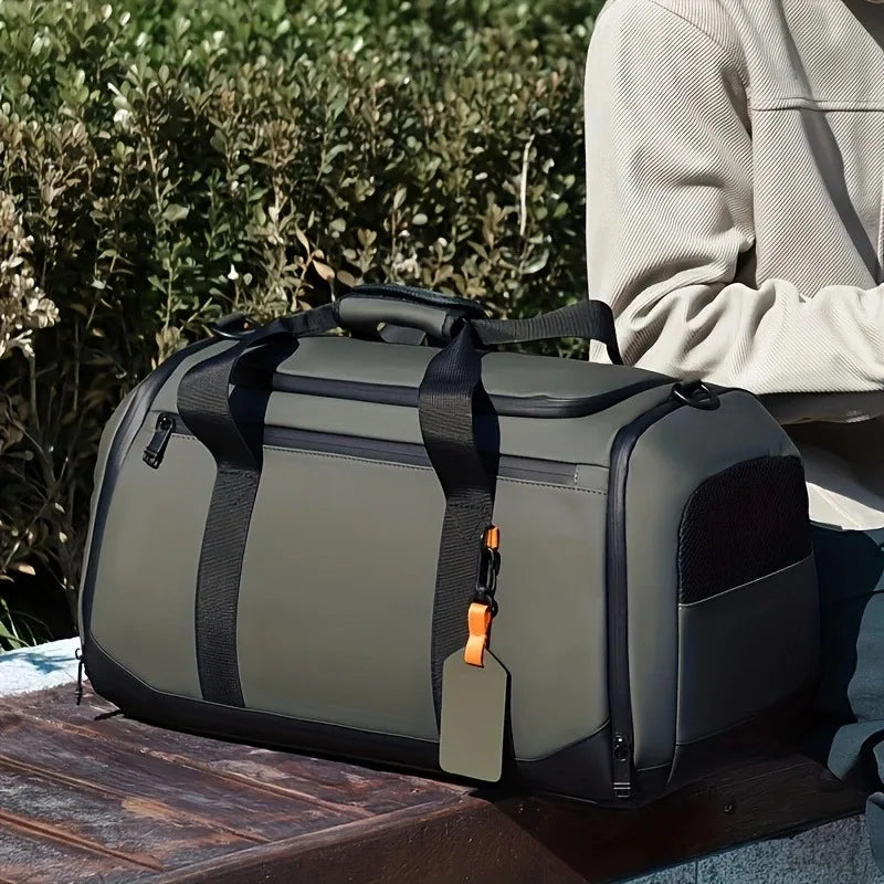 Large Capacity Travel Bag,Portable Overnight Duffel Bag,Sport Fitness Tote Bag,Perfect for Fitness, Sports And Adventures