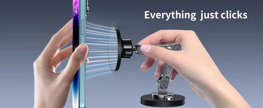 Magnetic Car Phone Holder Wireless Charger Phone Stand Rotation Mobile Phone Holder Fast Charging for IPhone 16 15 14 13 xiaomi
