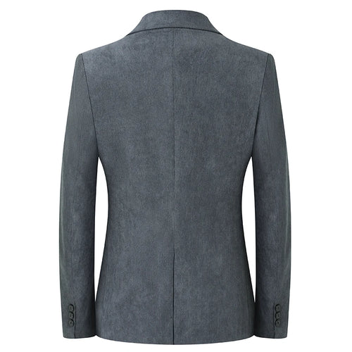 Blazer Hombre High-quality Men's Fashionable Corduroy Jacket Business Casual Social Banquet Formal Suit Jacket Plus Size Blaze