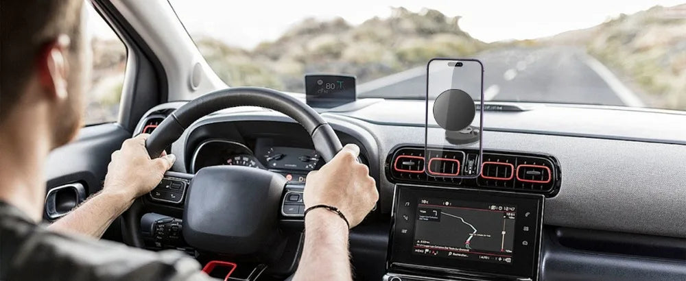 Magnetic Car Phone Holder Wireless Charger Phone Stand Rotation Mobile Phone Holder Fast Charging for IPhone 16 15 14 13 xiaomi