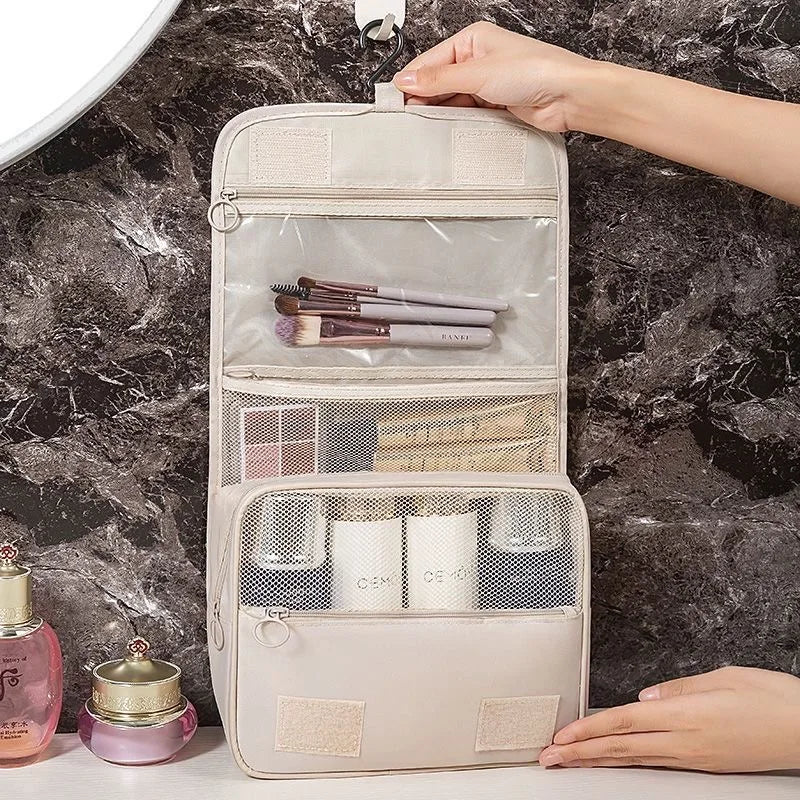 Travel Makeup Bag High Capacity Toiletries Storage Pouch Travel Make Up Organizer Waterproof Beauty Bag Bathroom Wash Bag