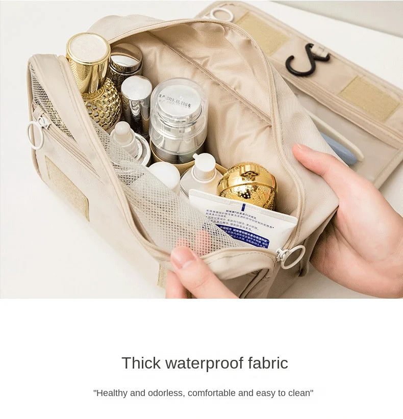 Travel Makeup Bag High Capacity Toiletries Storage Pouch Travel Make Up Organizer Waterproof Beauty Bag Bathroom Wash Bag