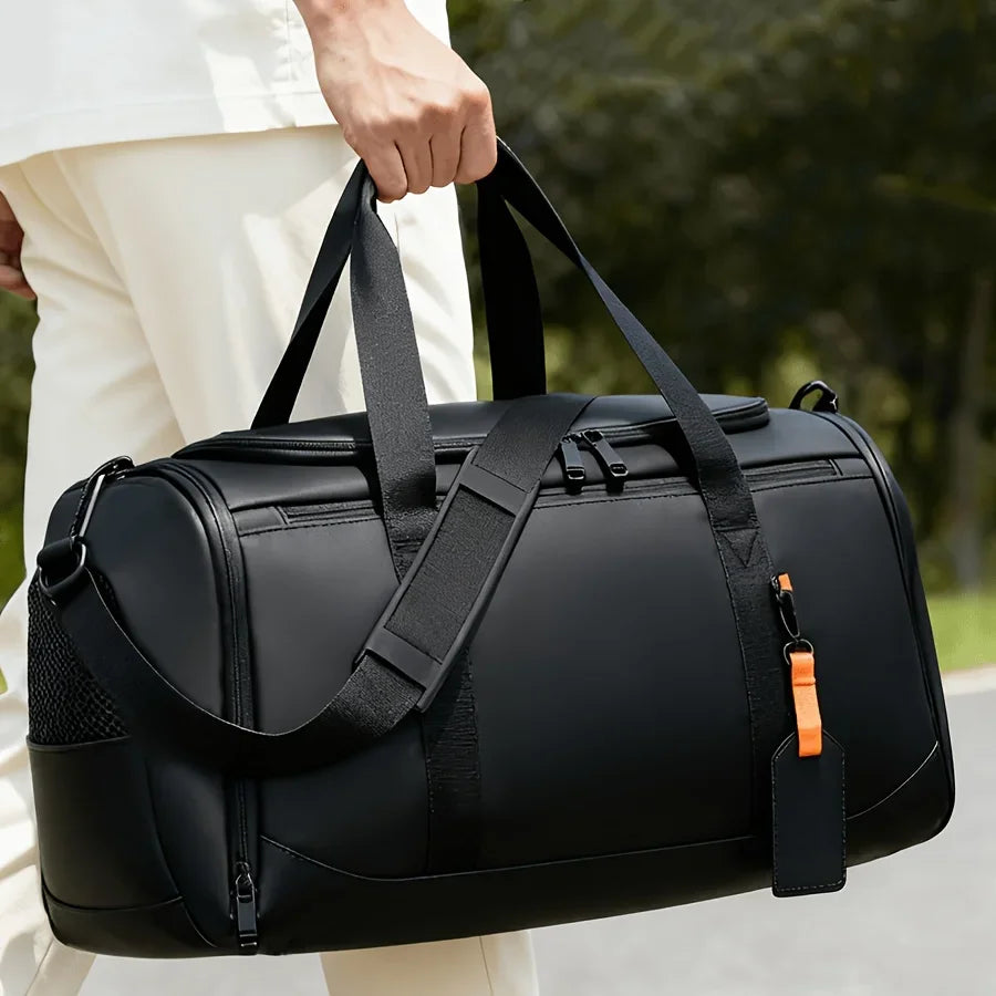 Large Capacity Travel Bag,Portable Overnight Duffel Bag,Sport Fitness Tote Bag,Perfect for Fitness, Sports And Adventures