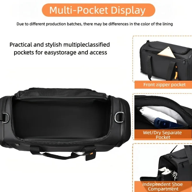 Large Capacity Travel Bag,Portable Overnight Duffel Bag,Sport Fitness Tote Bag,Perfect for Fitness, Sports And Adventures