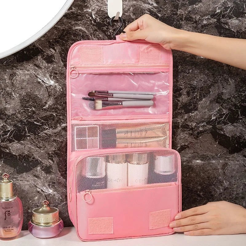 Travel Makeup Bag High Capacity Toiletries Storage Pouch Travel Make Up Organizer Waterproof Beauty Bag Bathroom Wash Bag