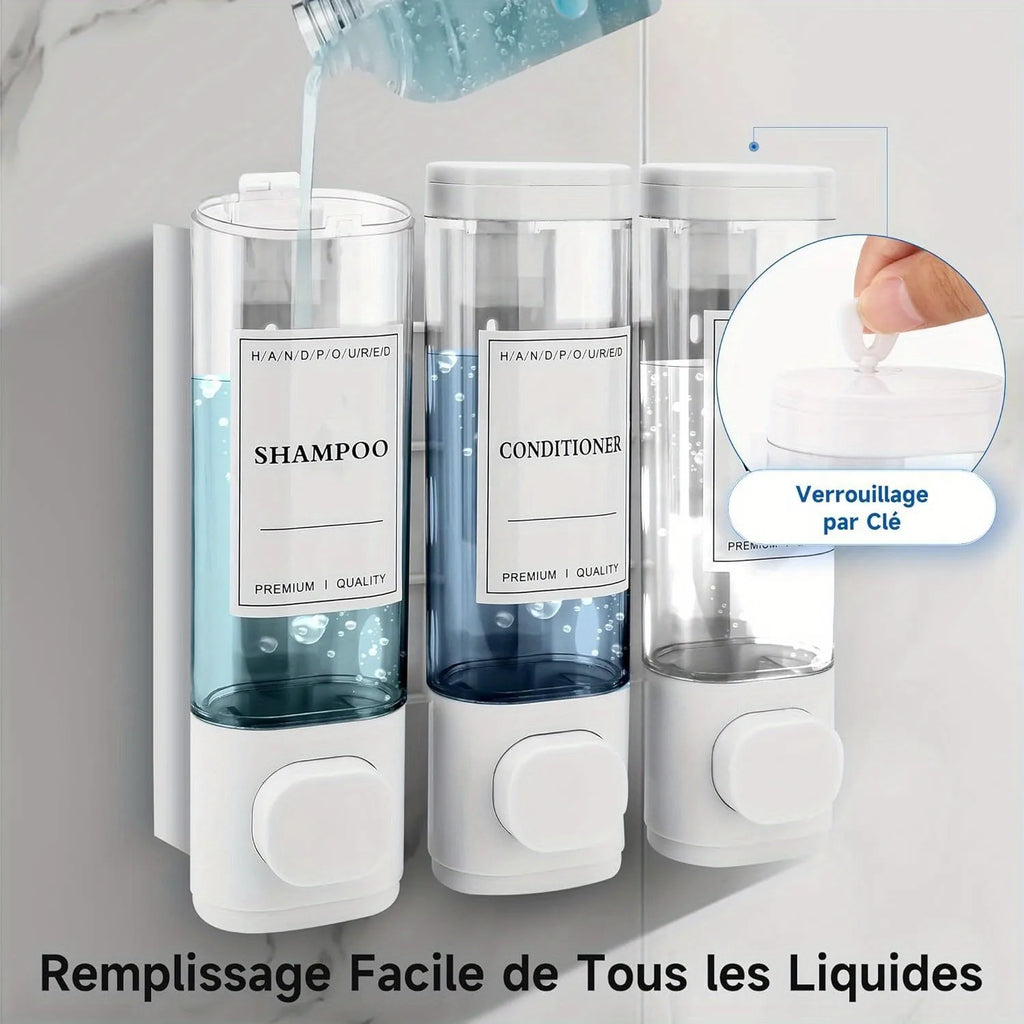 3-in-1 Wall-Mounted Shower Dispenser