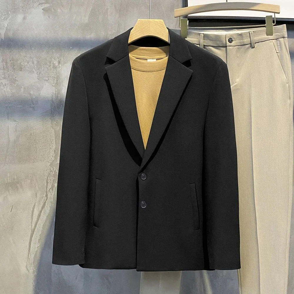 Coat Male Blazer Party Double Breasted Brown Men's Suit Jackets Spring Clothes Clothing Original Fashionable Korean Style Summer