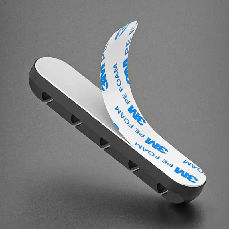 5/7 Clips Adhesive Cable Winder Desktop Wire Earphone Cable Holder Desk Organizer Stationery Office Supplies Material Escolar