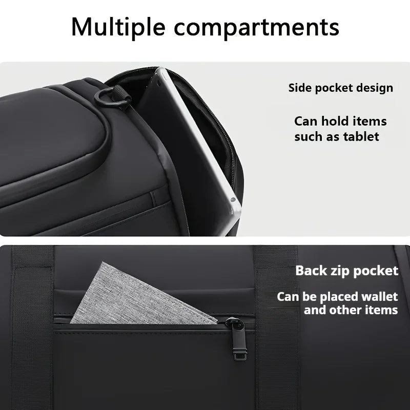 Large Capacity Travel Bag,Portable Overnight Duffel Bag,Sport Fitness Tote Bag,Perfect for Fitness, Sports And Adventures