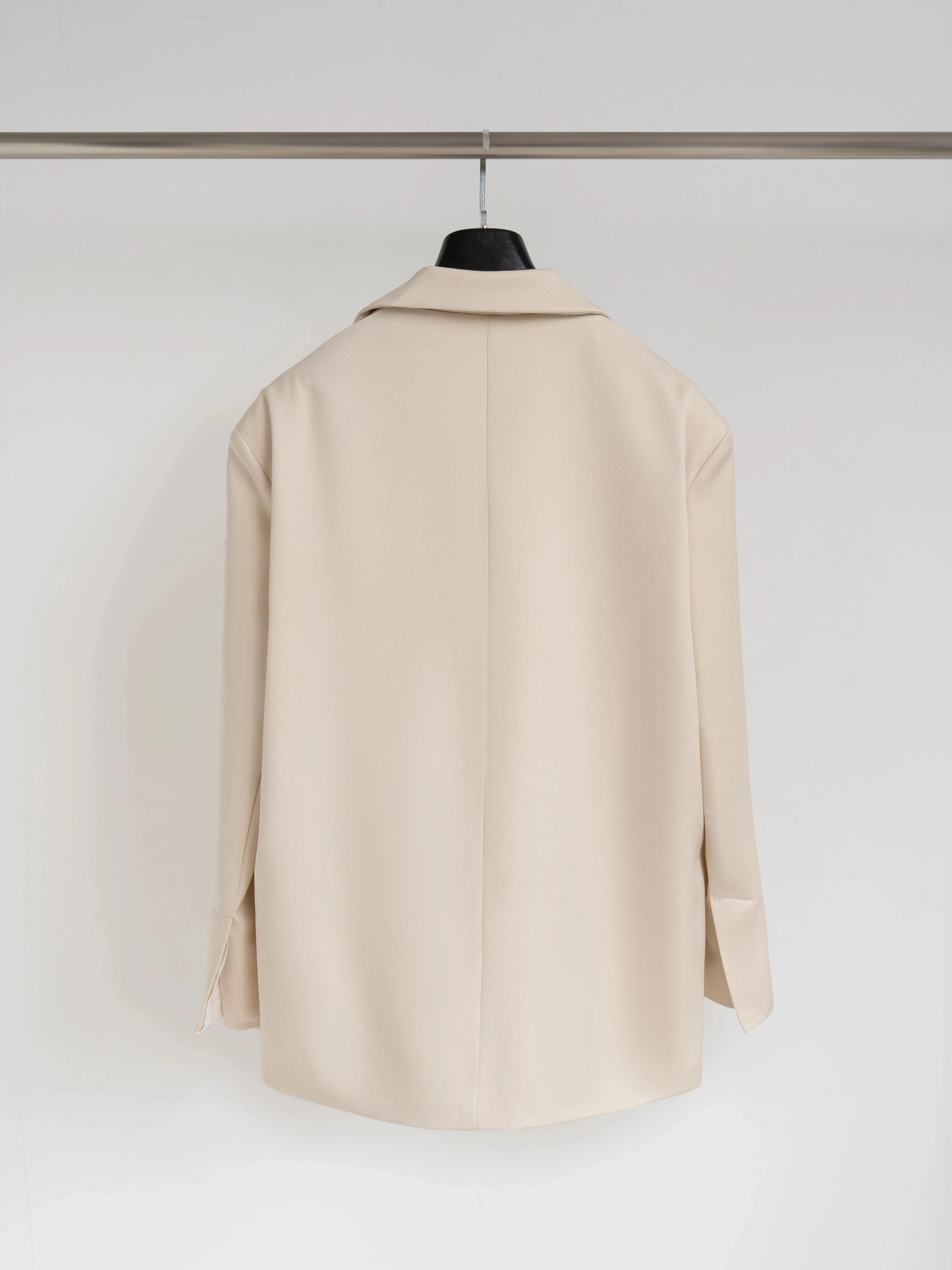 2025 Elegant Blazer Coat For Women Fashion Pockets Lapel Oversized Suit Jackets  New Autumn Office Lady Casual Loose Outerwear