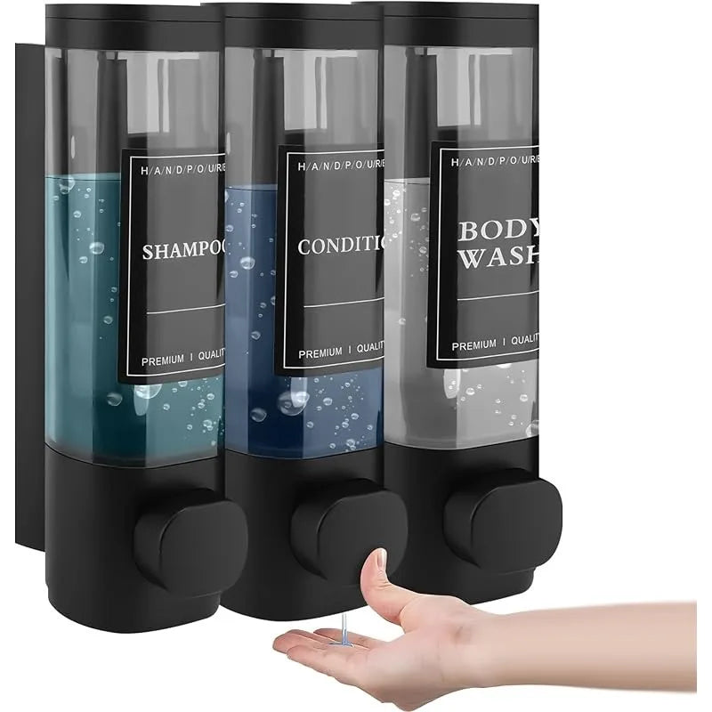 3-in-1 Wall-Mounted Shower Dispenser