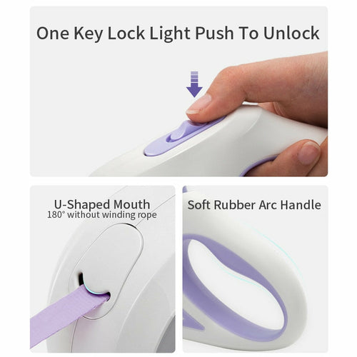 LED Retractable Dog Leash