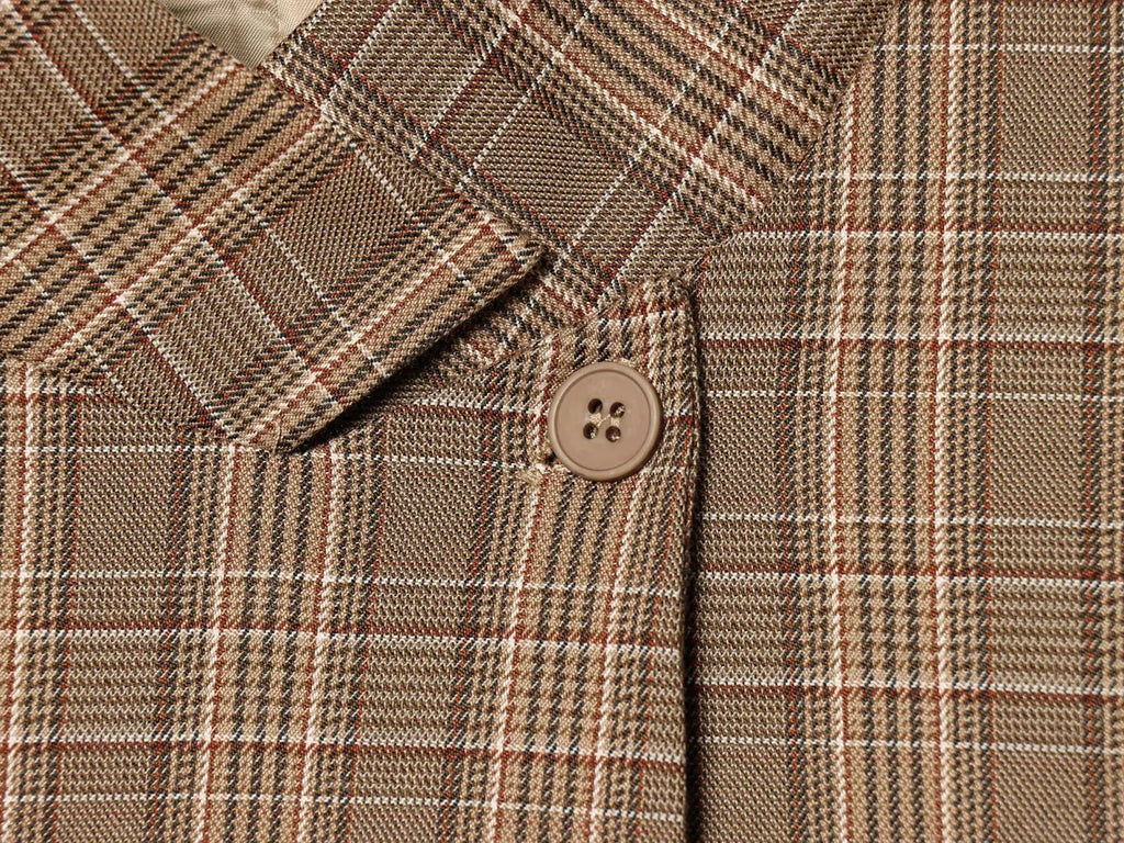 KONDALA Vintage Chic Plaid Blazer Women 2026 Spring Trends Hacking Blazer Elegant Commute High Street Lady Single Buckle Blazer
