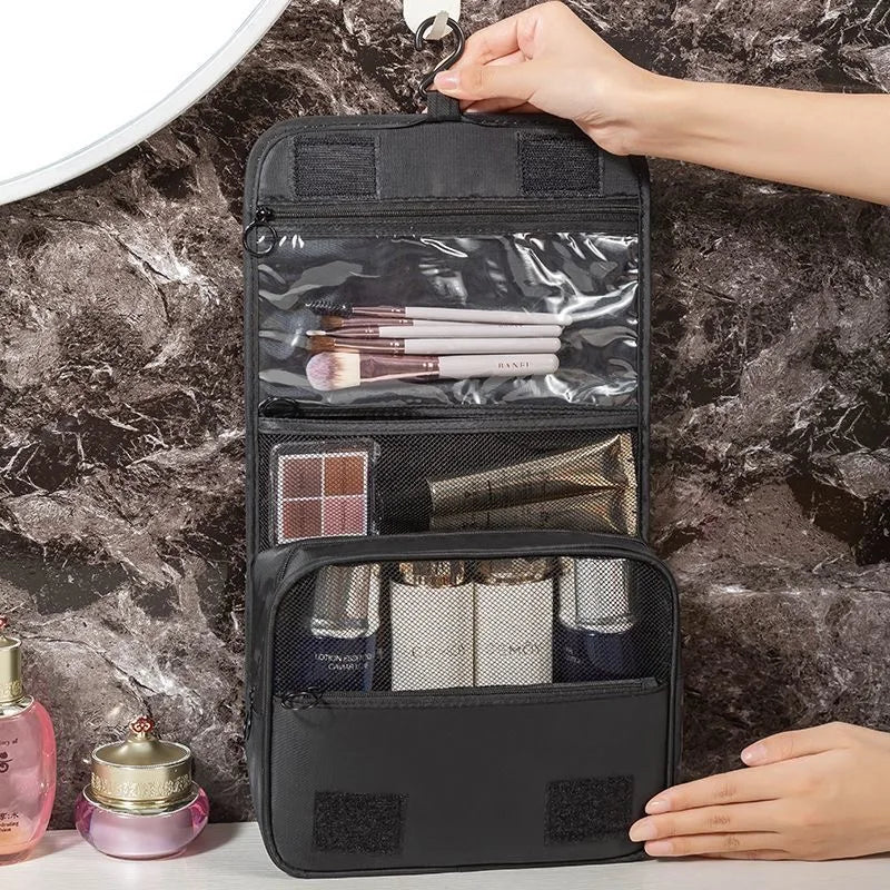 Travel Makeup Bag High Capacity Toiletries Storage Pouch Travel Make Up Organizer Waterproof Beauty Bag Bathroom Wash Bag
