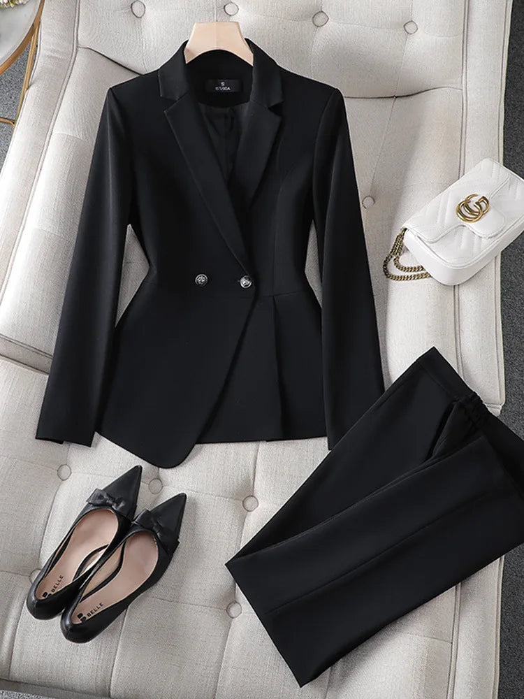 Plus Size Ladies Blazer Jacket Women Temperament Design OL Sense Niche Fashion Career Formal Dress Interview Workwear Suits