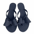 Summer Beach Sandals for Women Slippers New Pure Color Slip on With Bow Tie Adult Flat Bottom Flip Flops Walking Thong Sandals