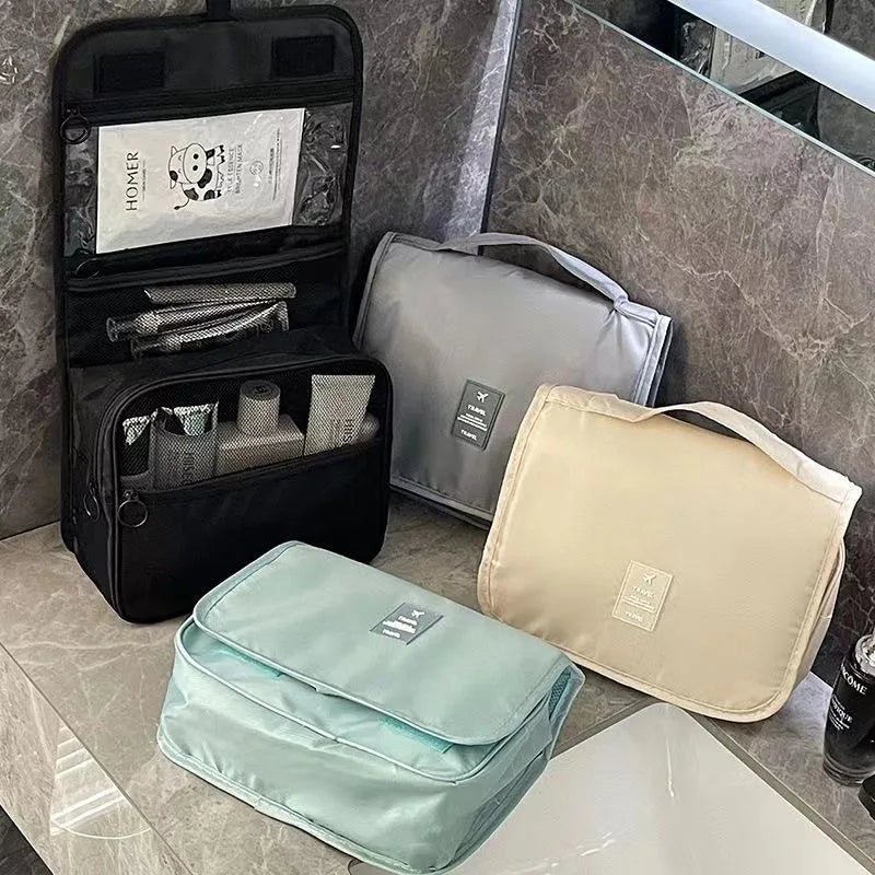 Travel Makeup Bag High Capacity Toiletries Storage Pouch Travel Make Up Organizer Waterproof Beauty Bag Bathroom Wash Bag