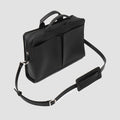 Leather Laptop Bag — Black